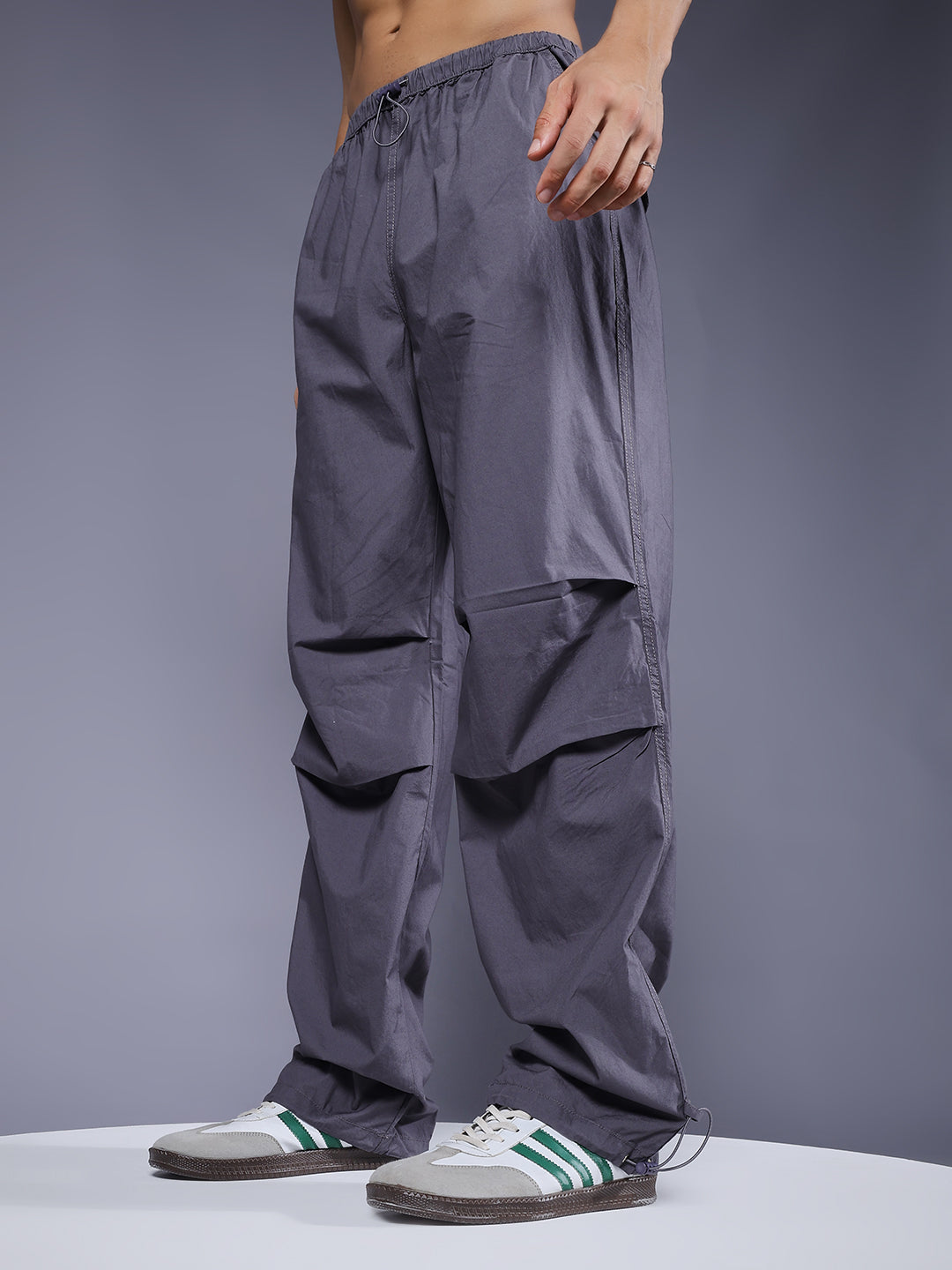 Parachute Pants For Men - Grey