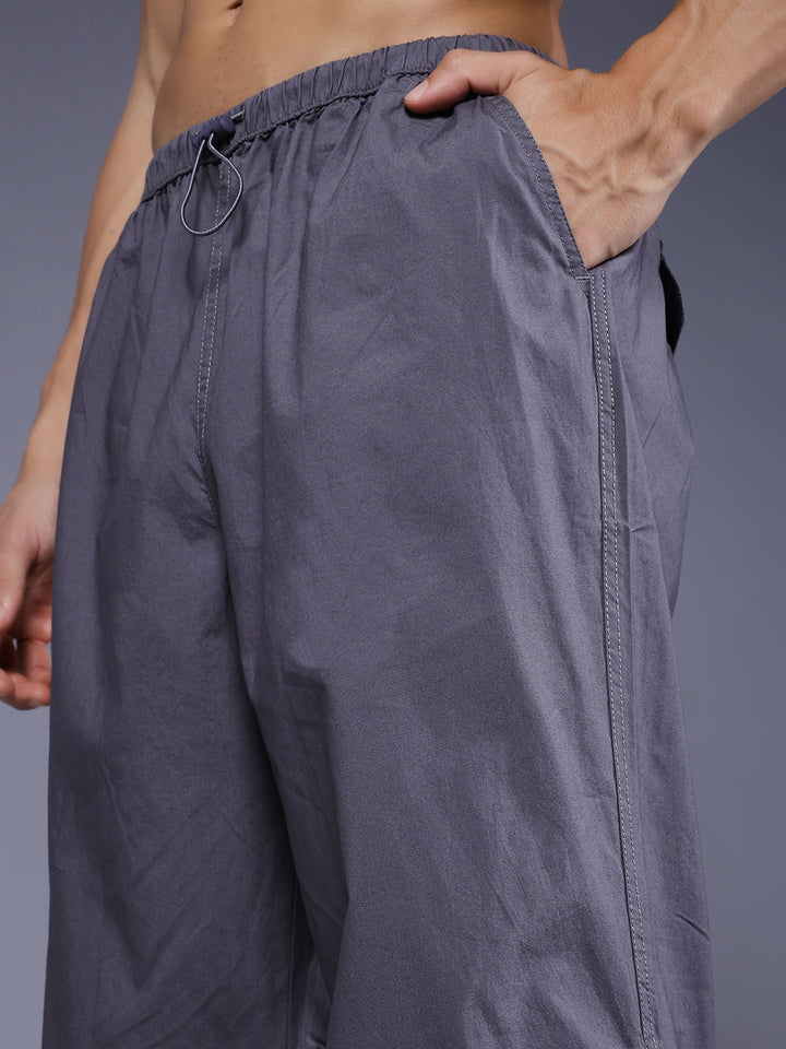 Parachute Pants For Men - Grey