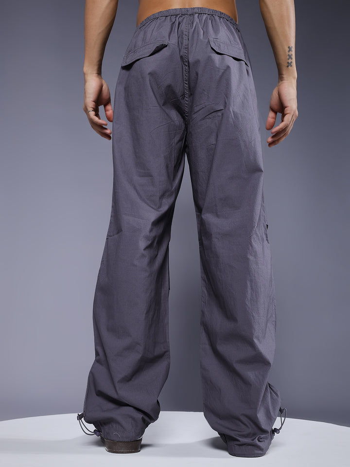 Parachute Pants For Men - Grey