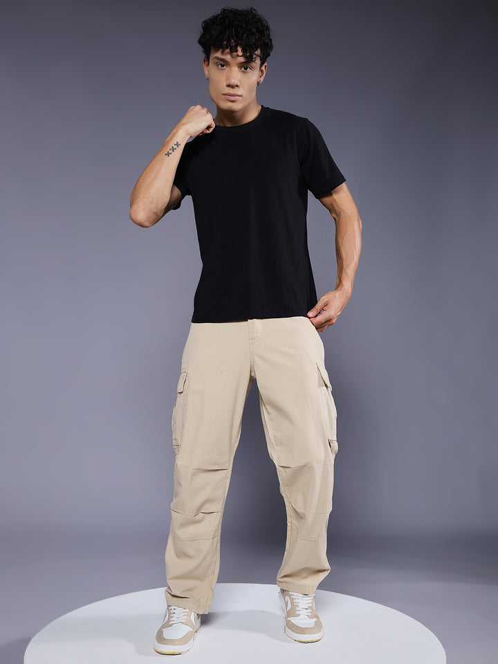 Men Utility Cargo - Beige