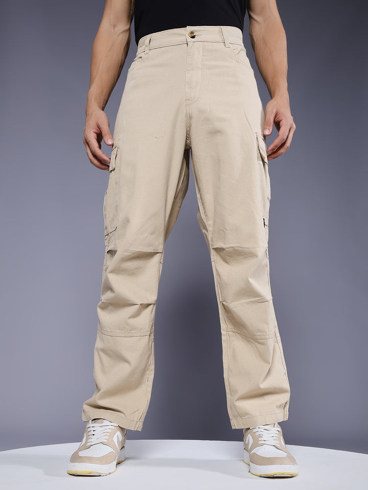 Men Utility Cargo - Beige