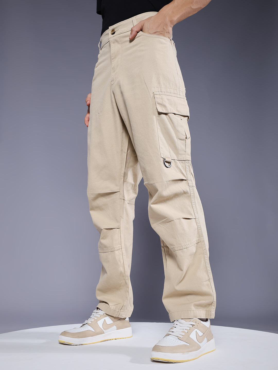 Men Utility Cargo - Beige