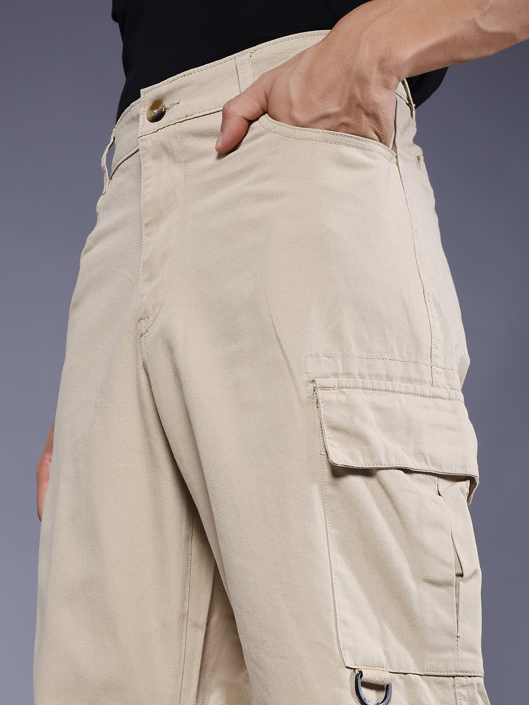 Men Utility Cargo - Beige
