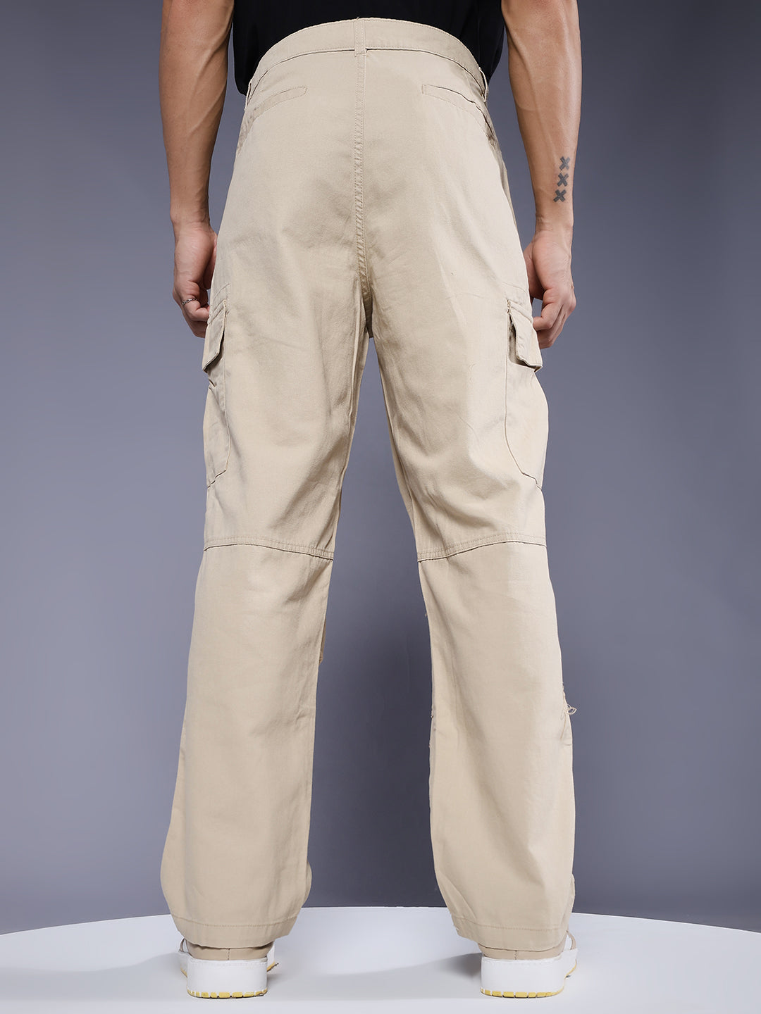 Men Utility Cargo - Beige