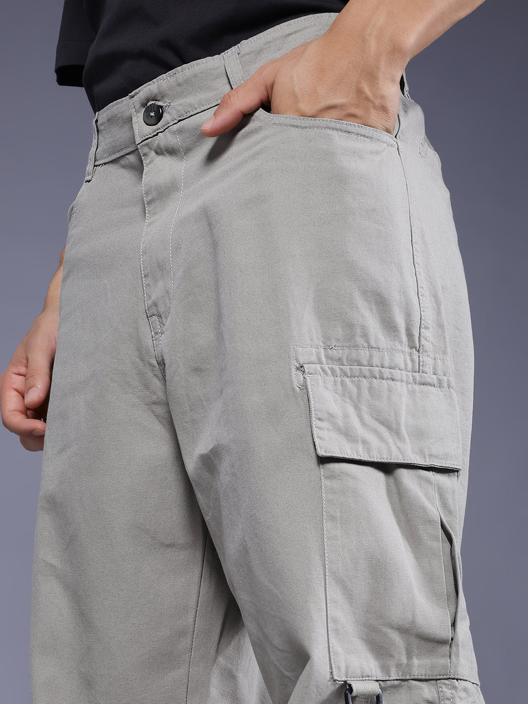 Men Utility Cargo - Ash Grey