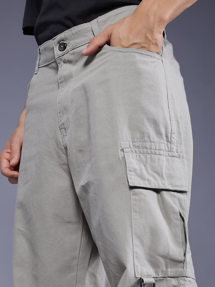 Men Utility Cargo - Ash Grey