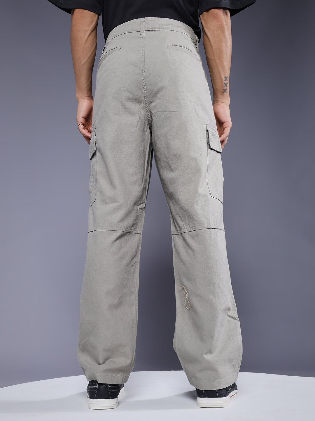 Men Utility Cargo - Ash Grey