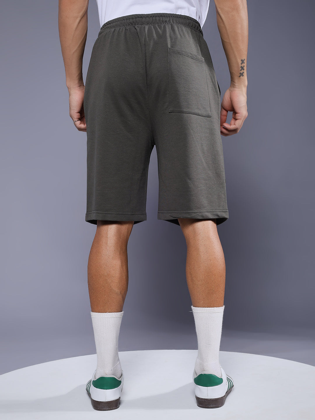 Mens Cargo Shorts - Olive Green