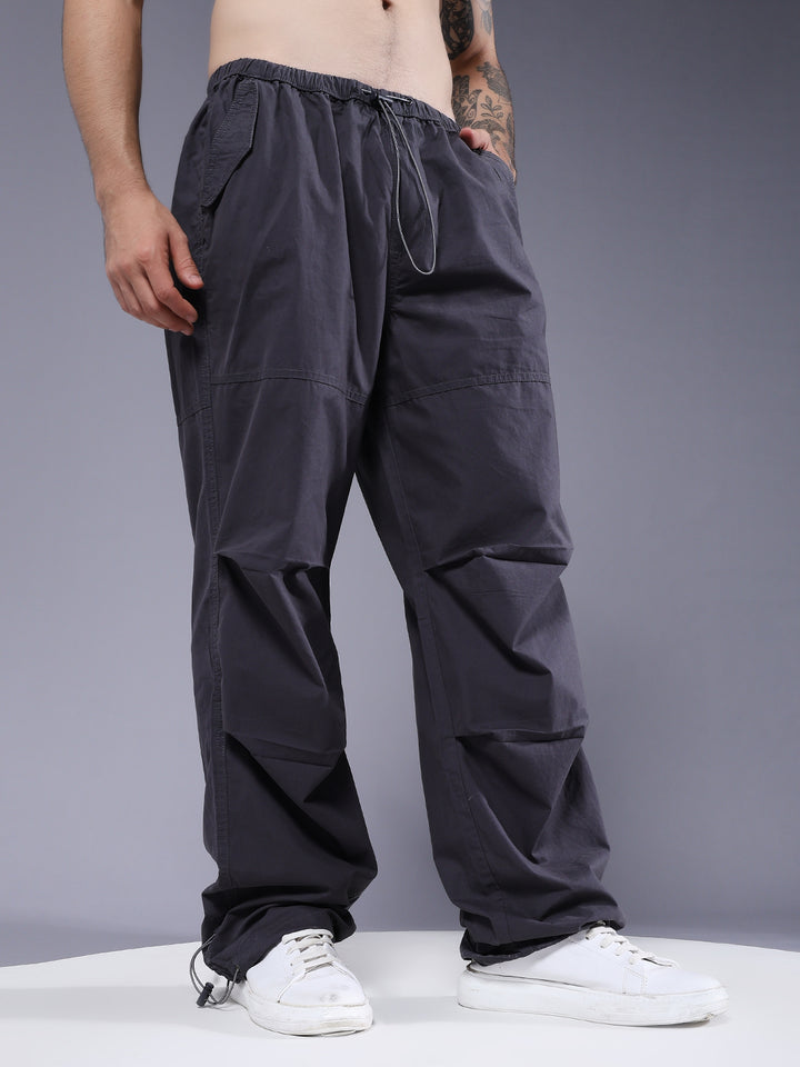 Parachute Pants For Men - Dark Grey