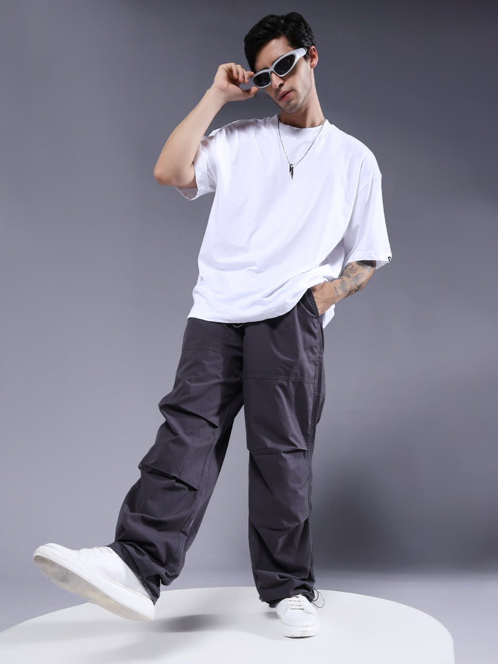 Parachute Pants For Men - Dark Grey