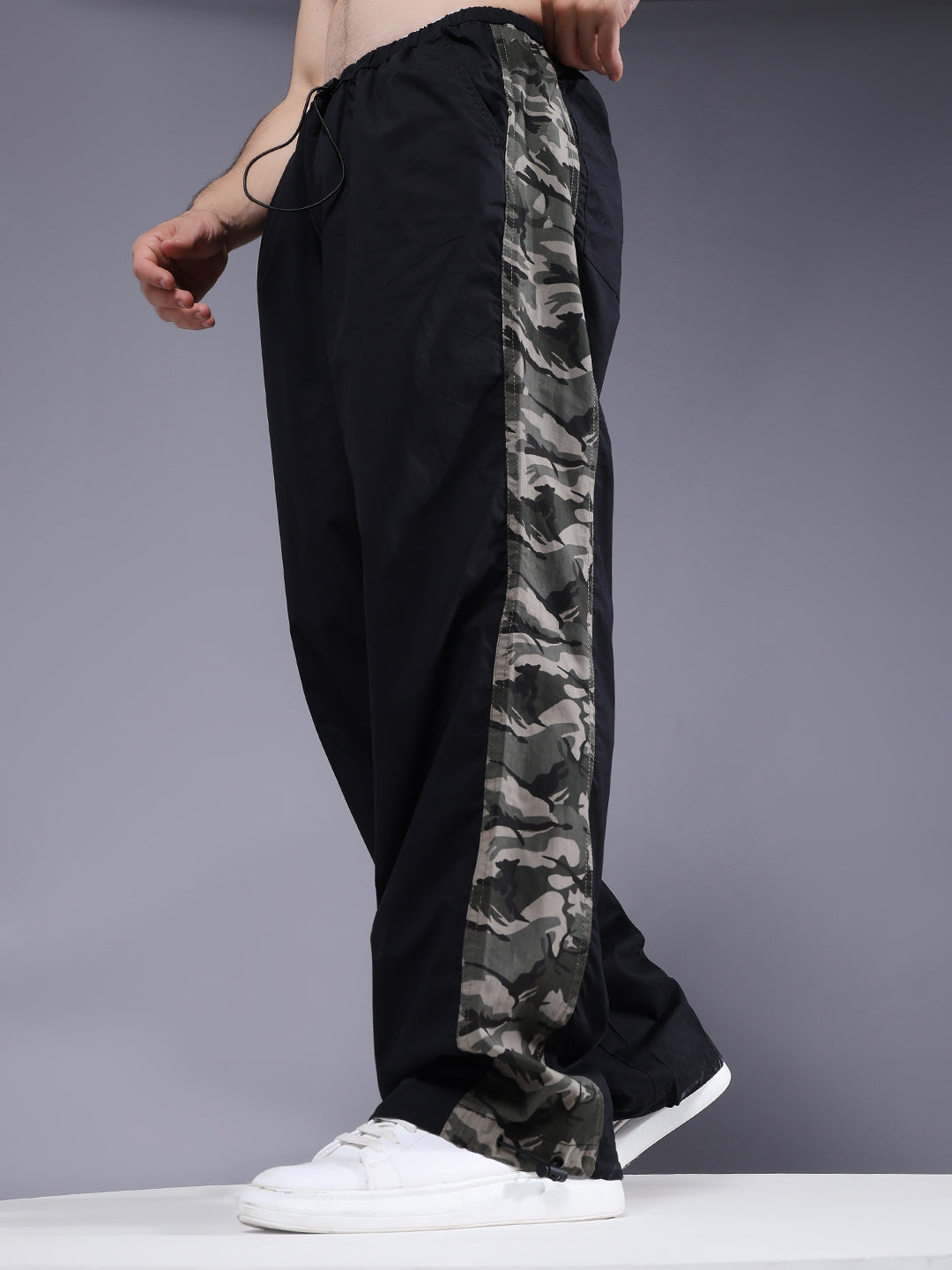 Parachute Pants For Men - Black