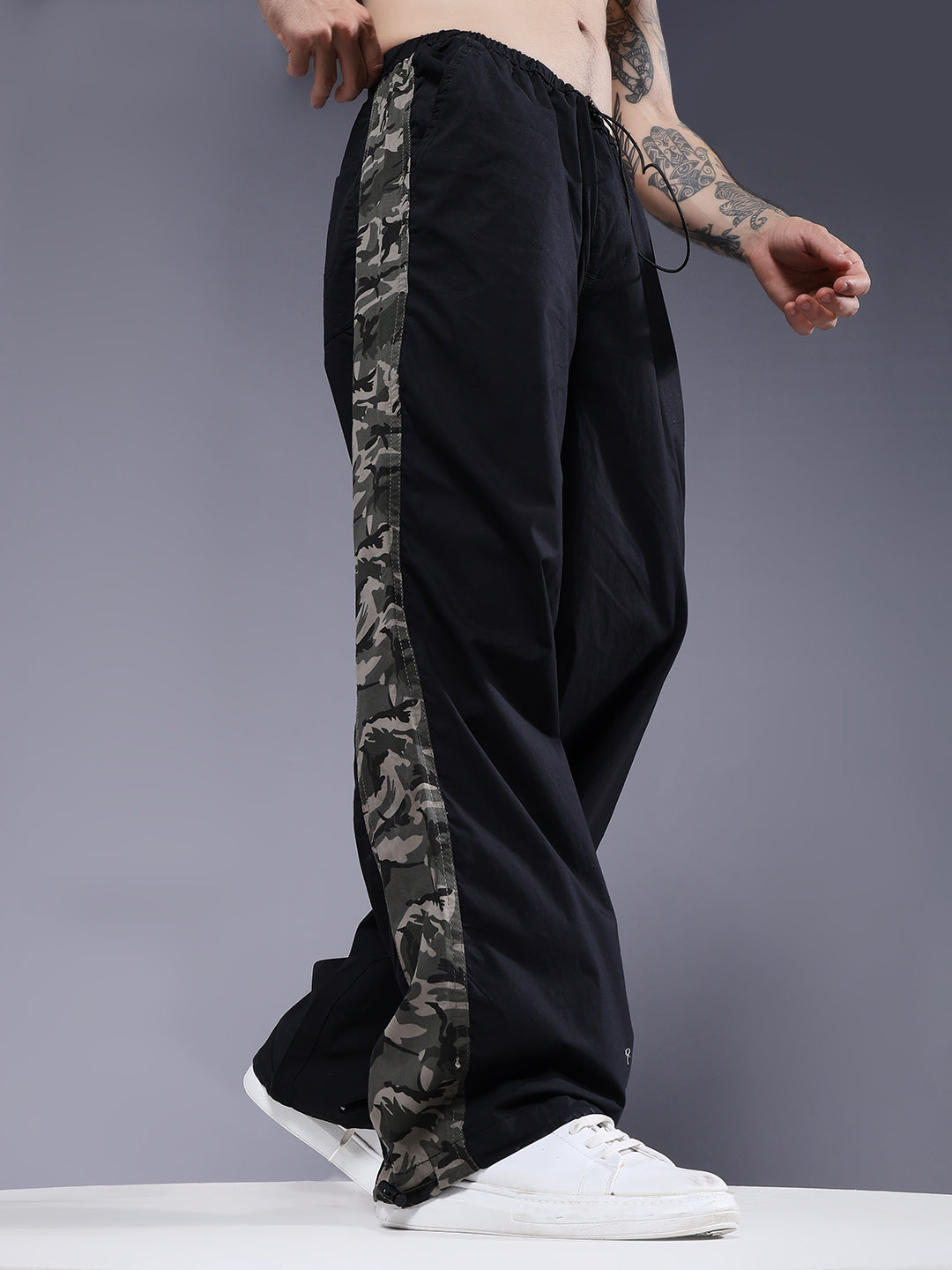 Parachute Pants For Men - Black