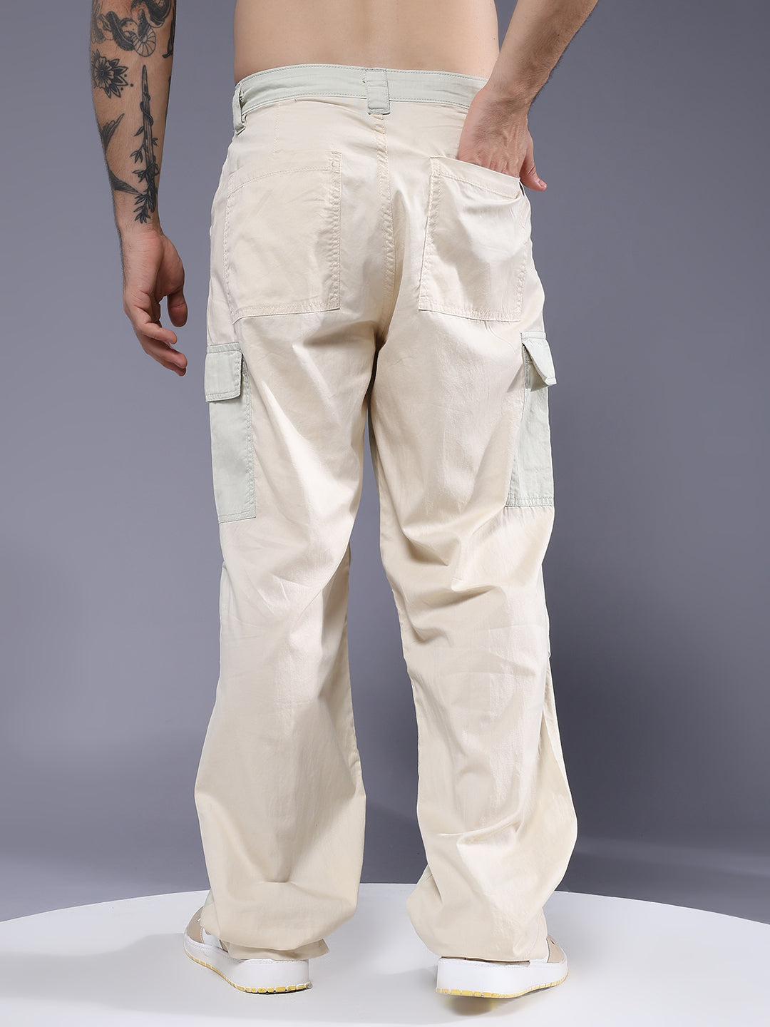 Parachute Pants For Men - Beige