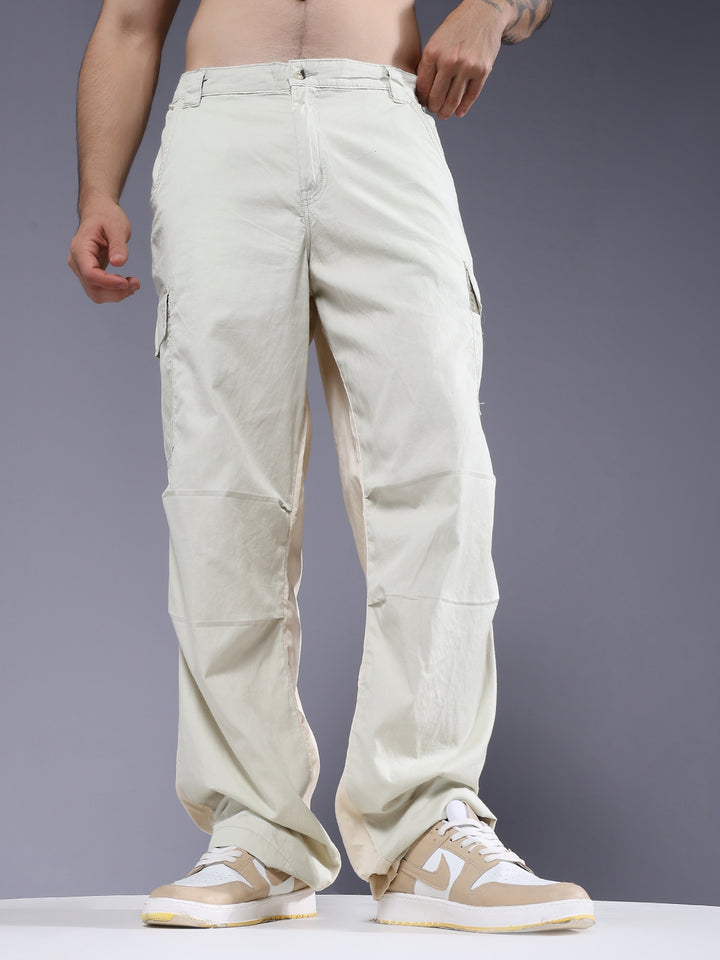 Parachute Pants For Men - Beige