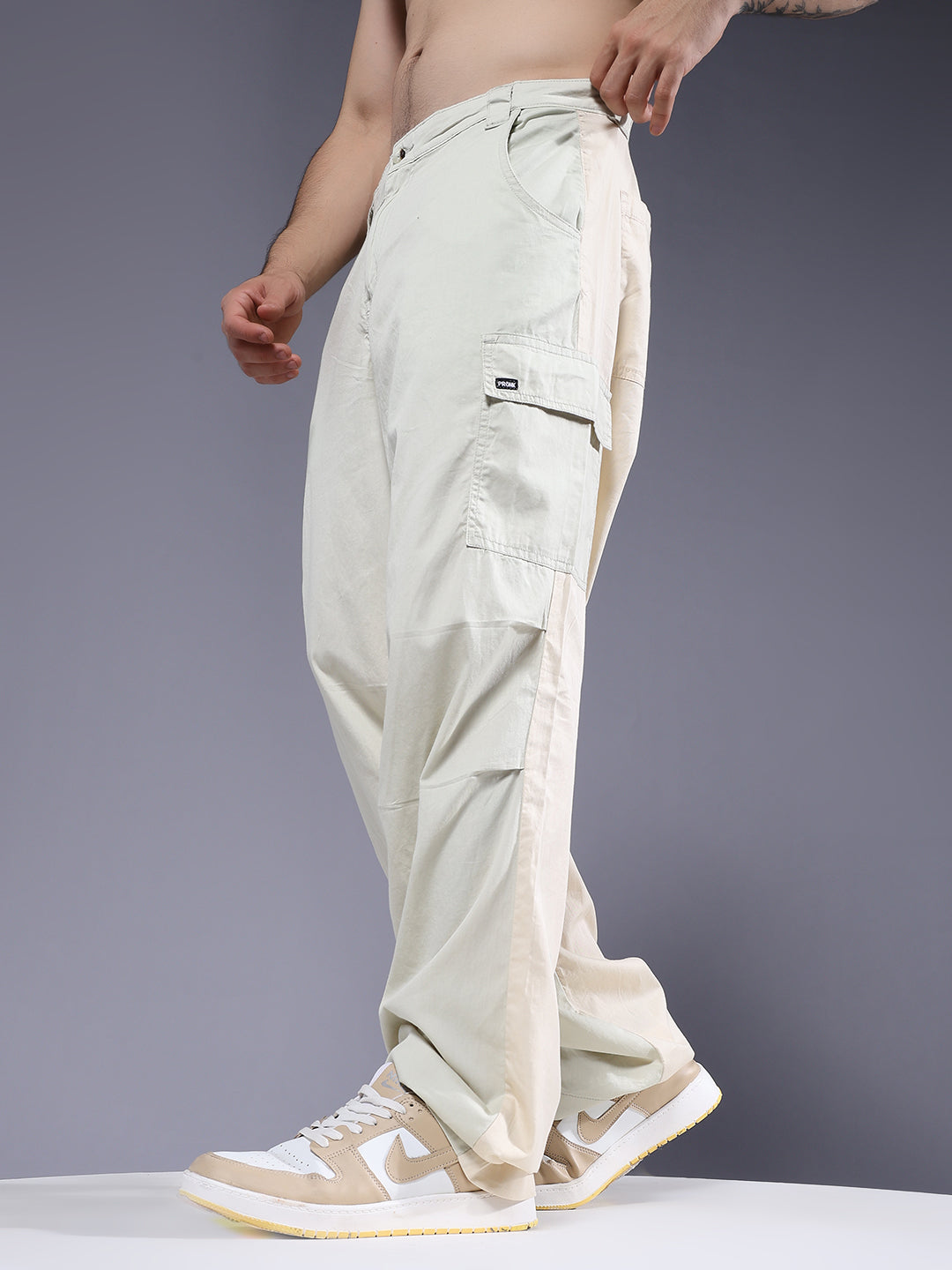 Parachute Pants For Men - Beige