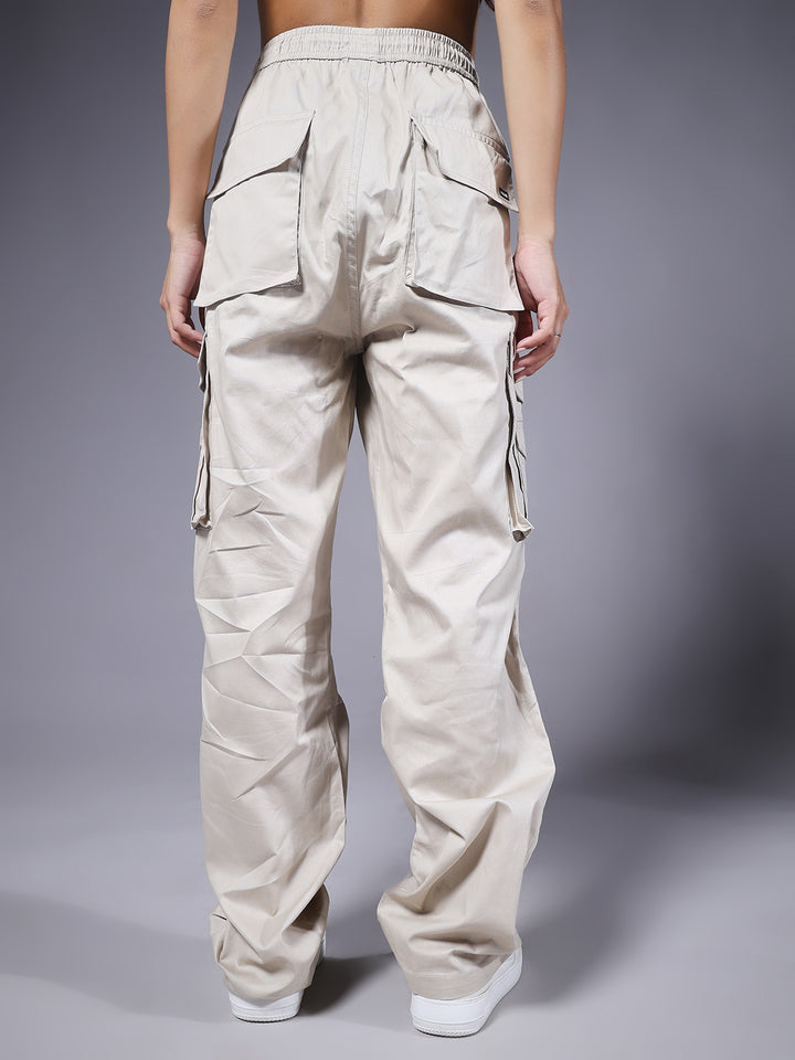 Women Utility Cargo - Beige