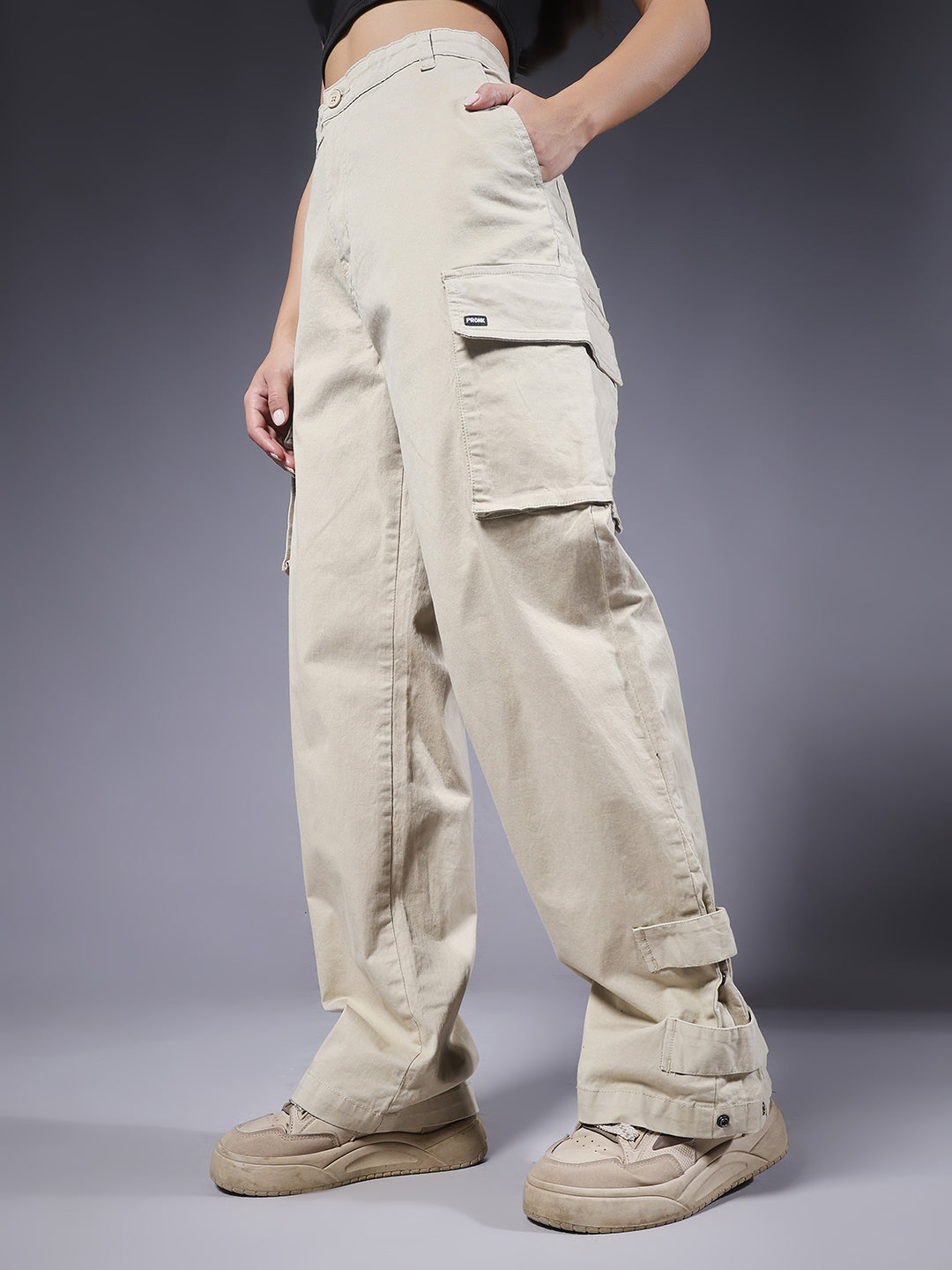 Women Utility Cargos - Off White