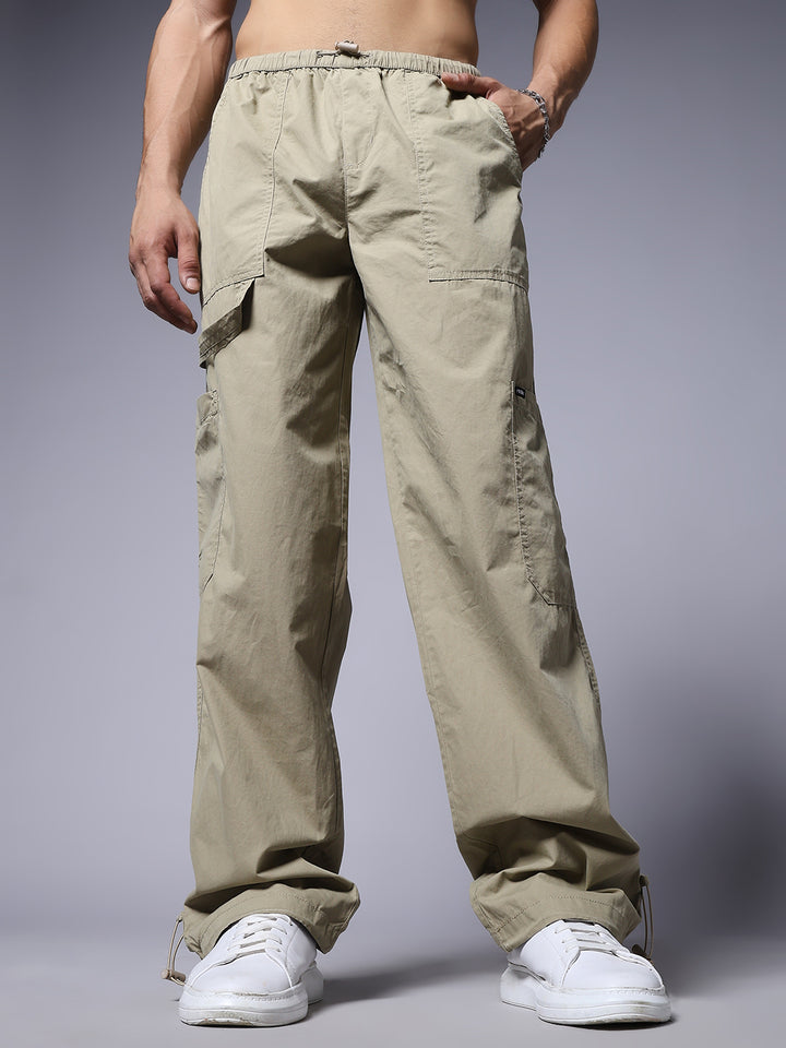 Parachute Pants For Men - Beige