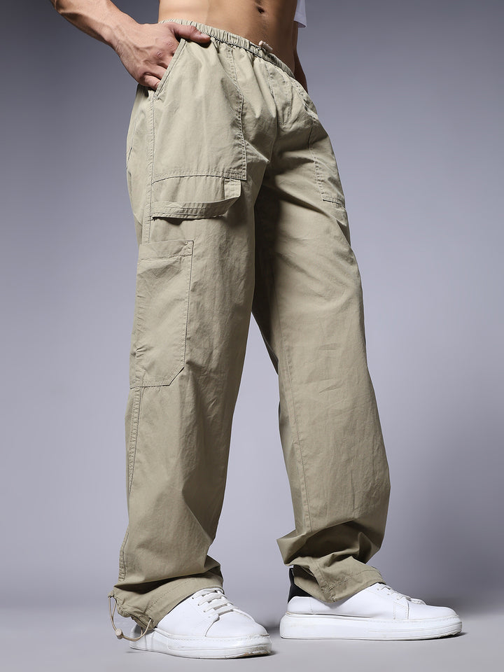 Parachute Pants For Men - Beige
