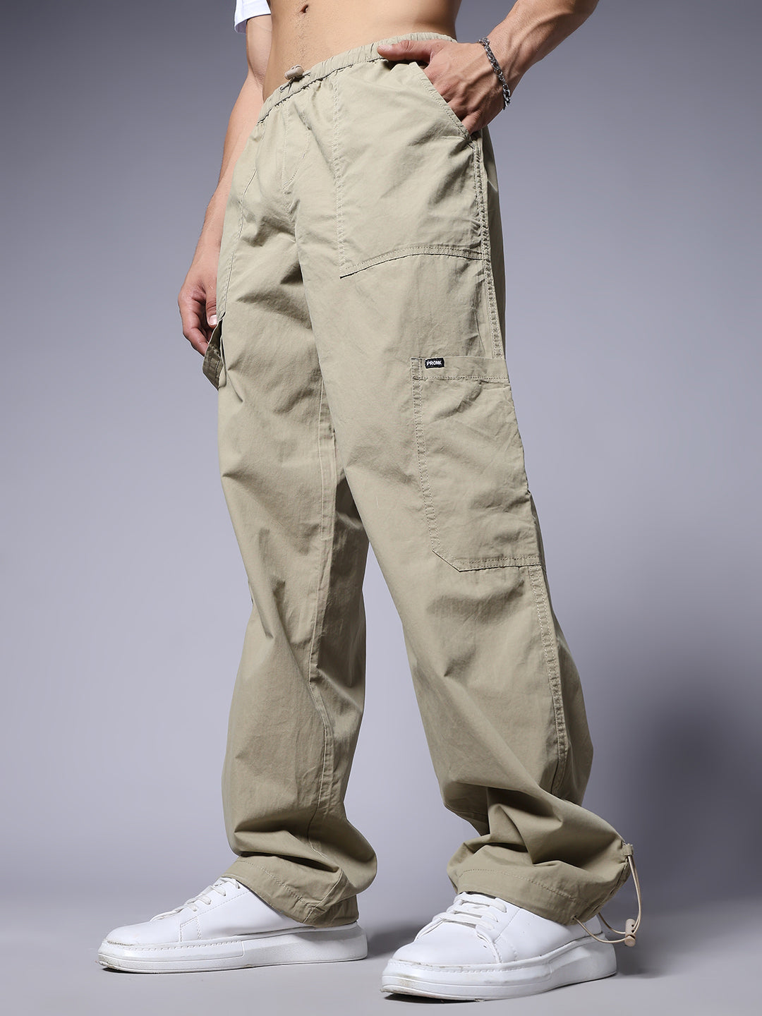 Parachute Pants For Men - Beige