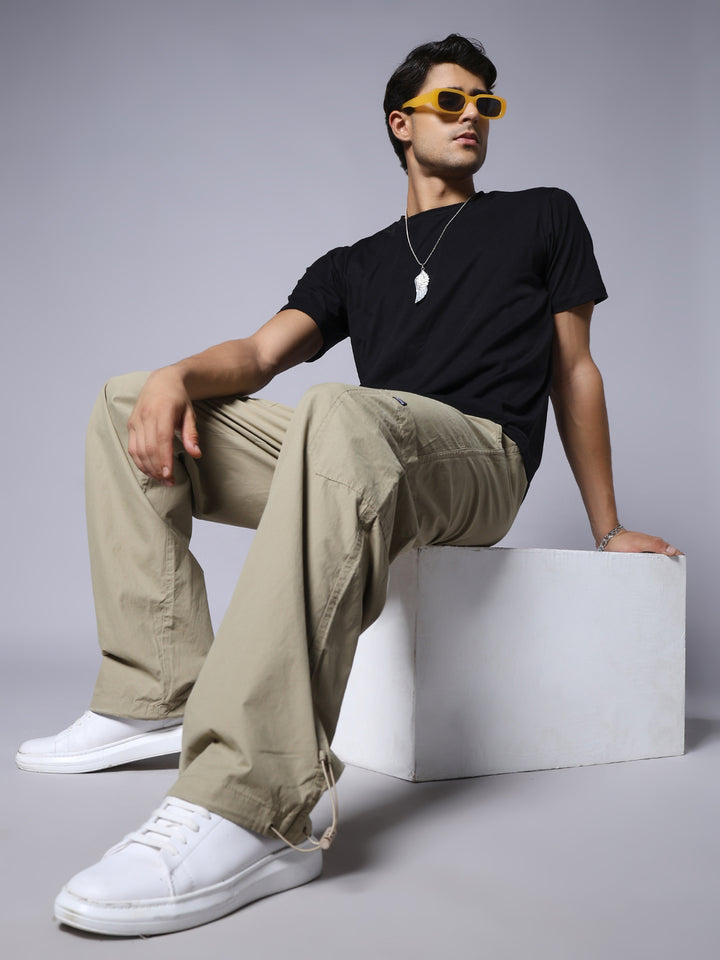 Parachute Pants For Men - Beige