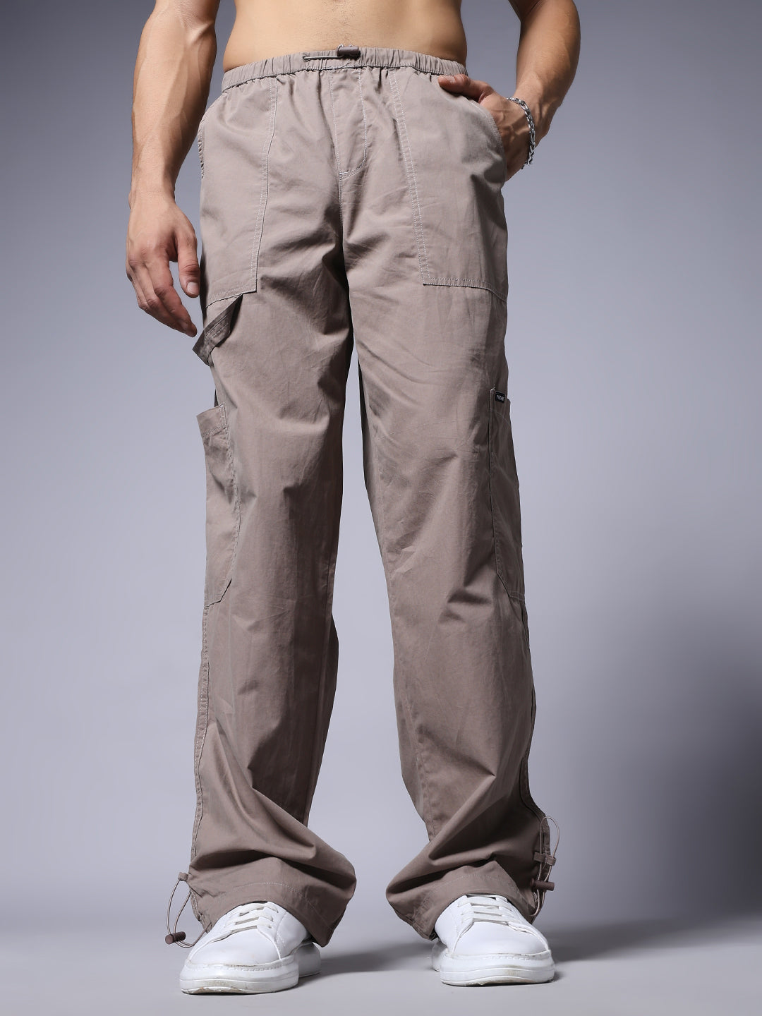 Parachute Pants For Men - Mauve