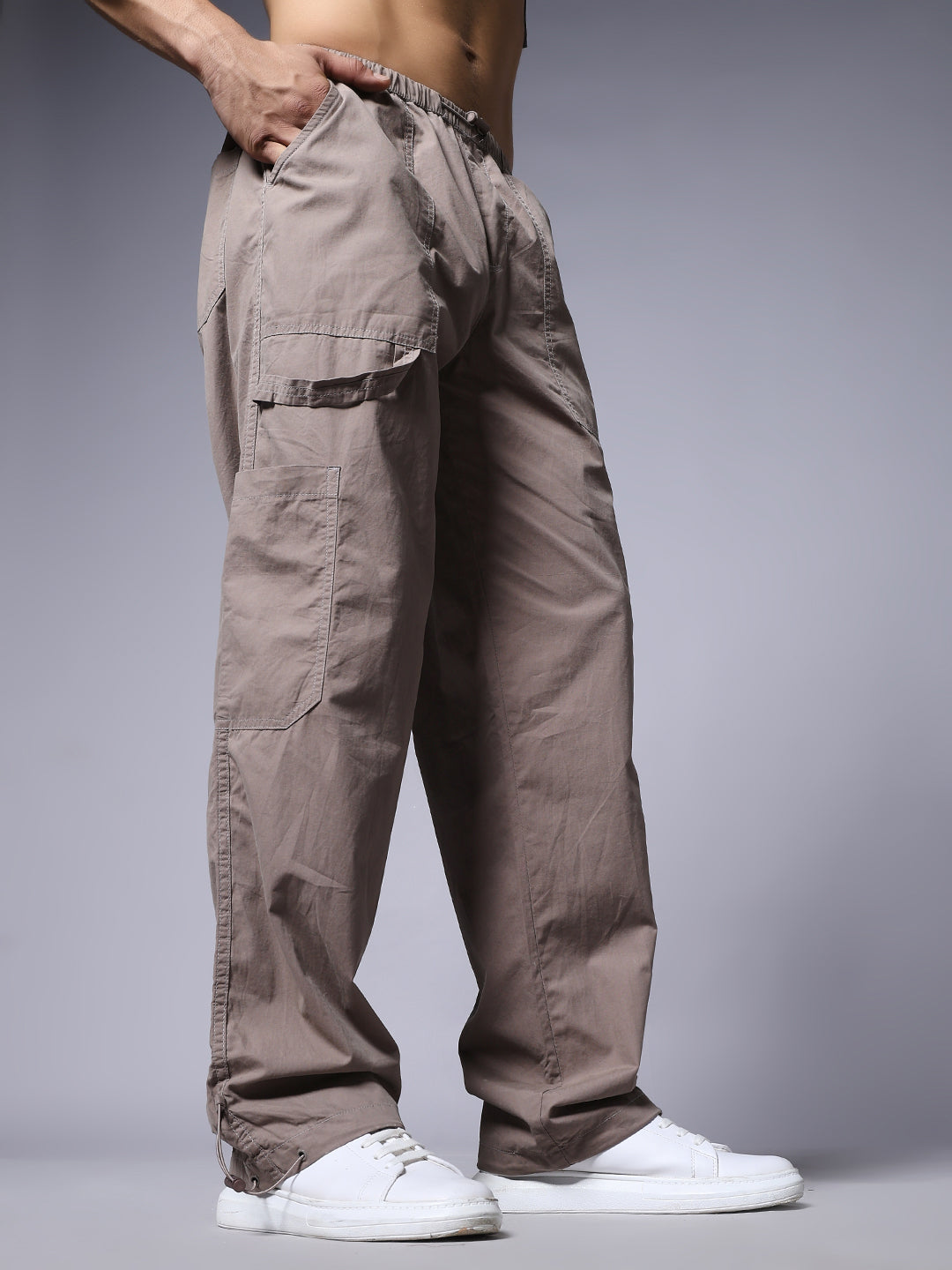 Parachute Pants For Men - Mauve