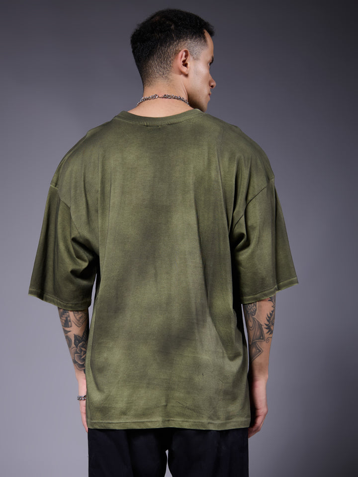 Men Retro Washed Oversized T-Shirt
