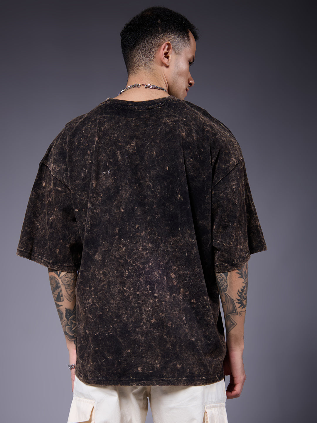 Men Retro Washed Oversized T-Shirt