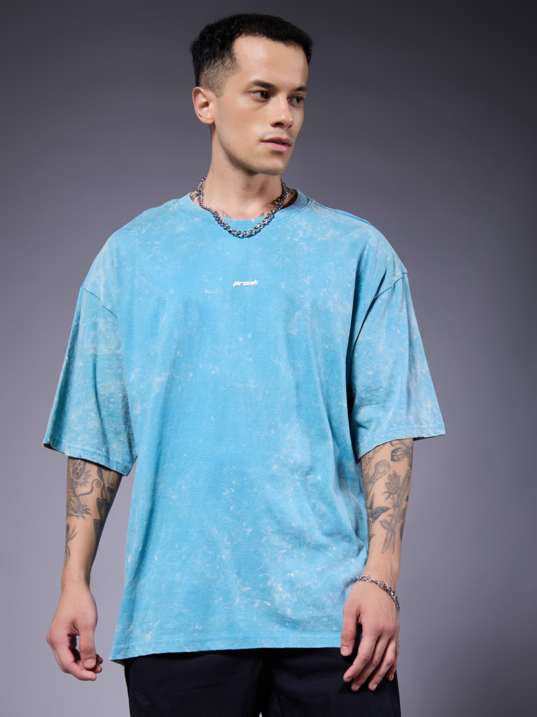 Men Retro Washed Oversized T-Shirt