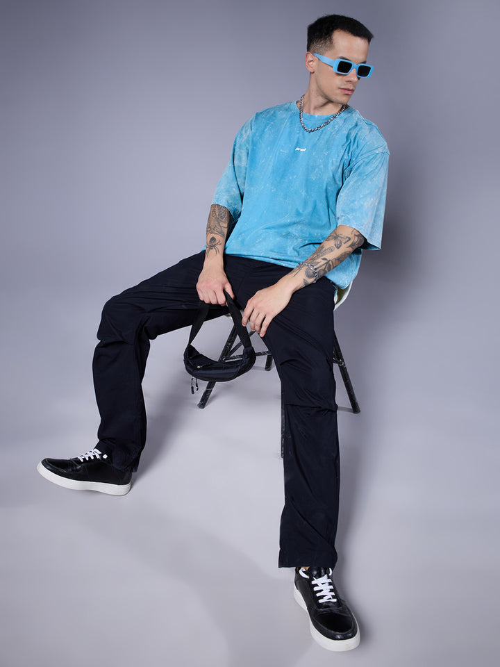 Men Retro Washed Oversized T-Shirt