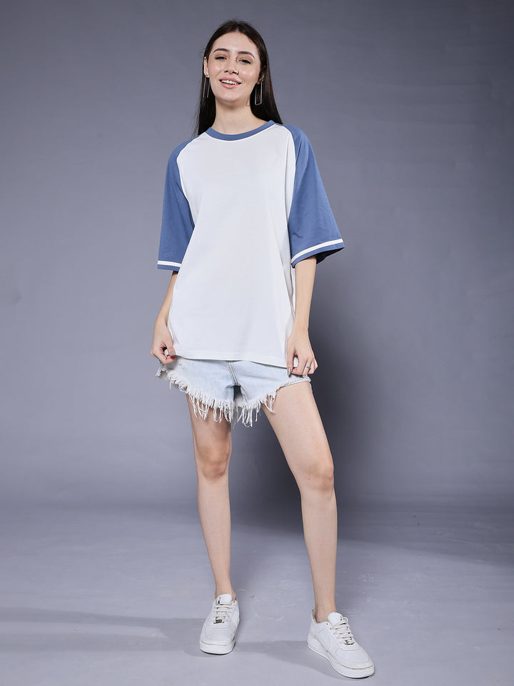 Women Oversized Colorblock T-Shirt