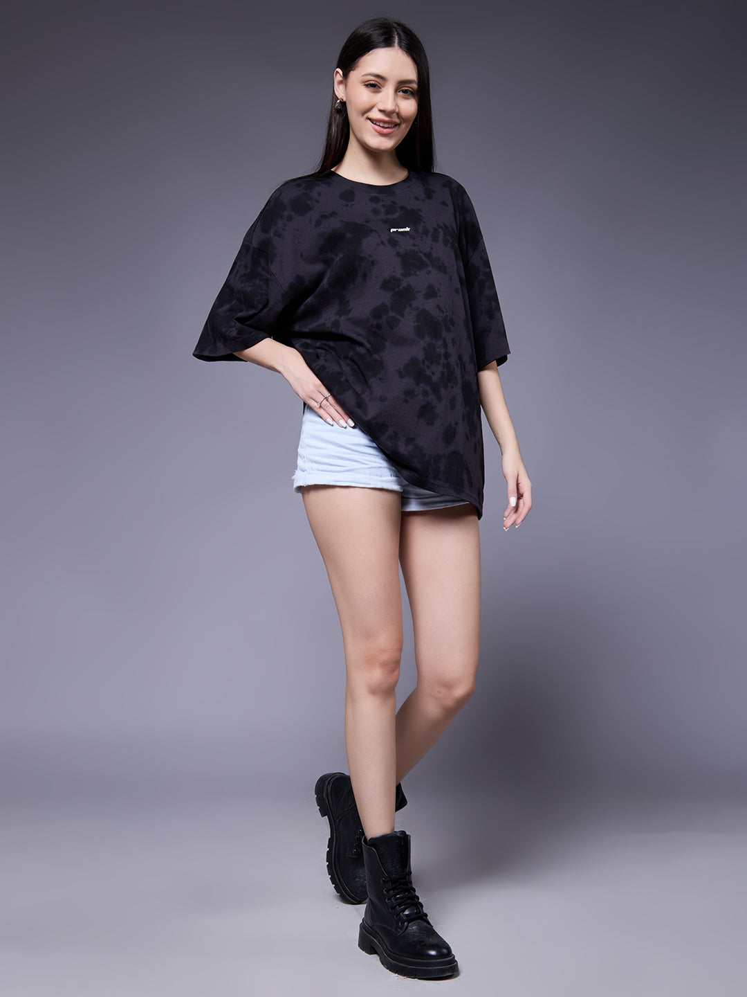 Women Retro Washed Oversized T-Shirt