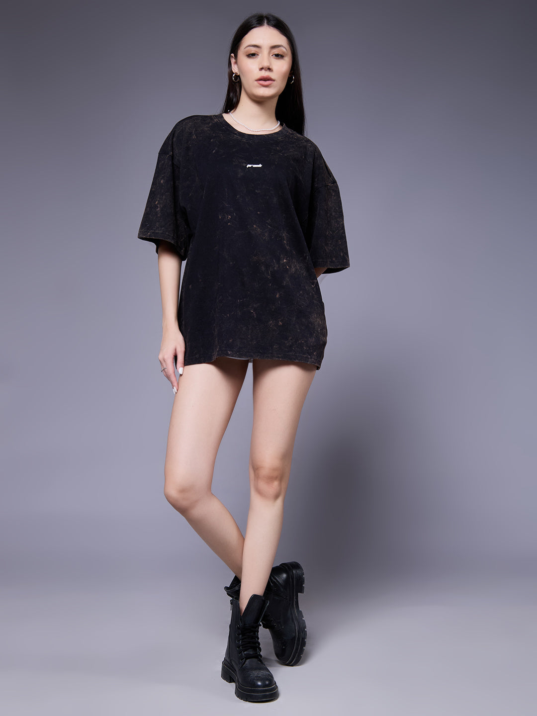 Women Retro Washed Oversized T-Shirt