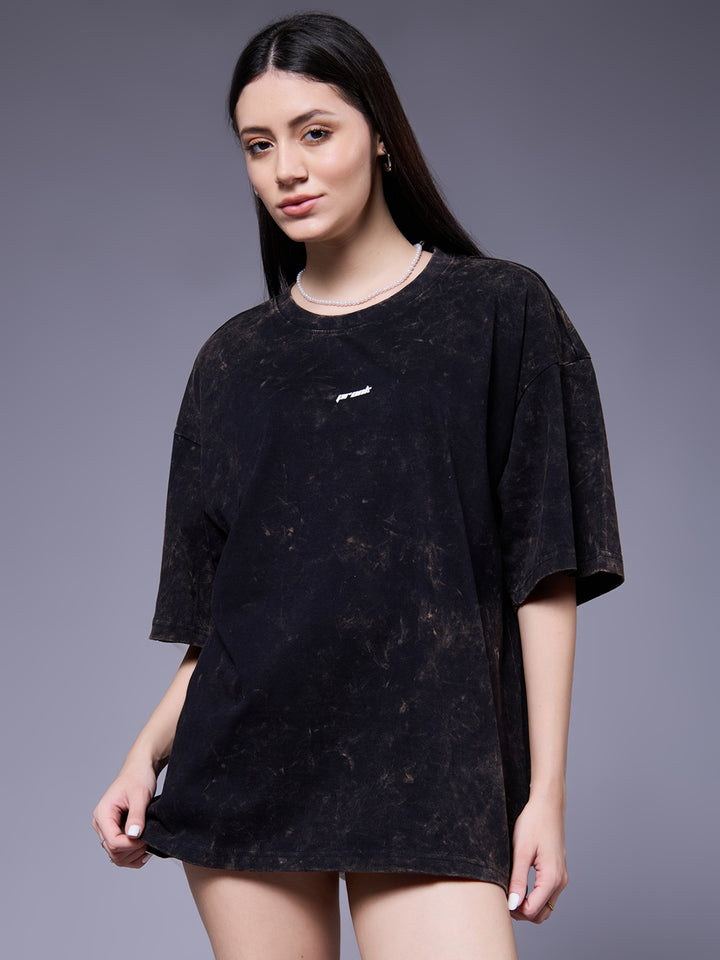 Women Retro Washed Oversized T-Shirt