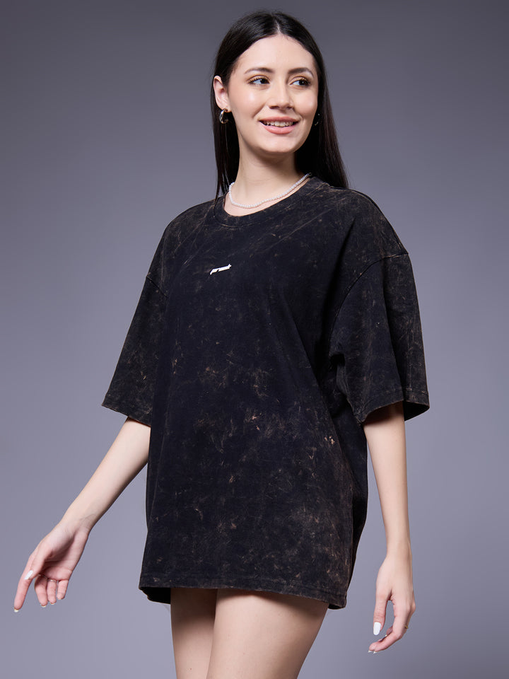 Women Retro Washed Oversized T-Shirt