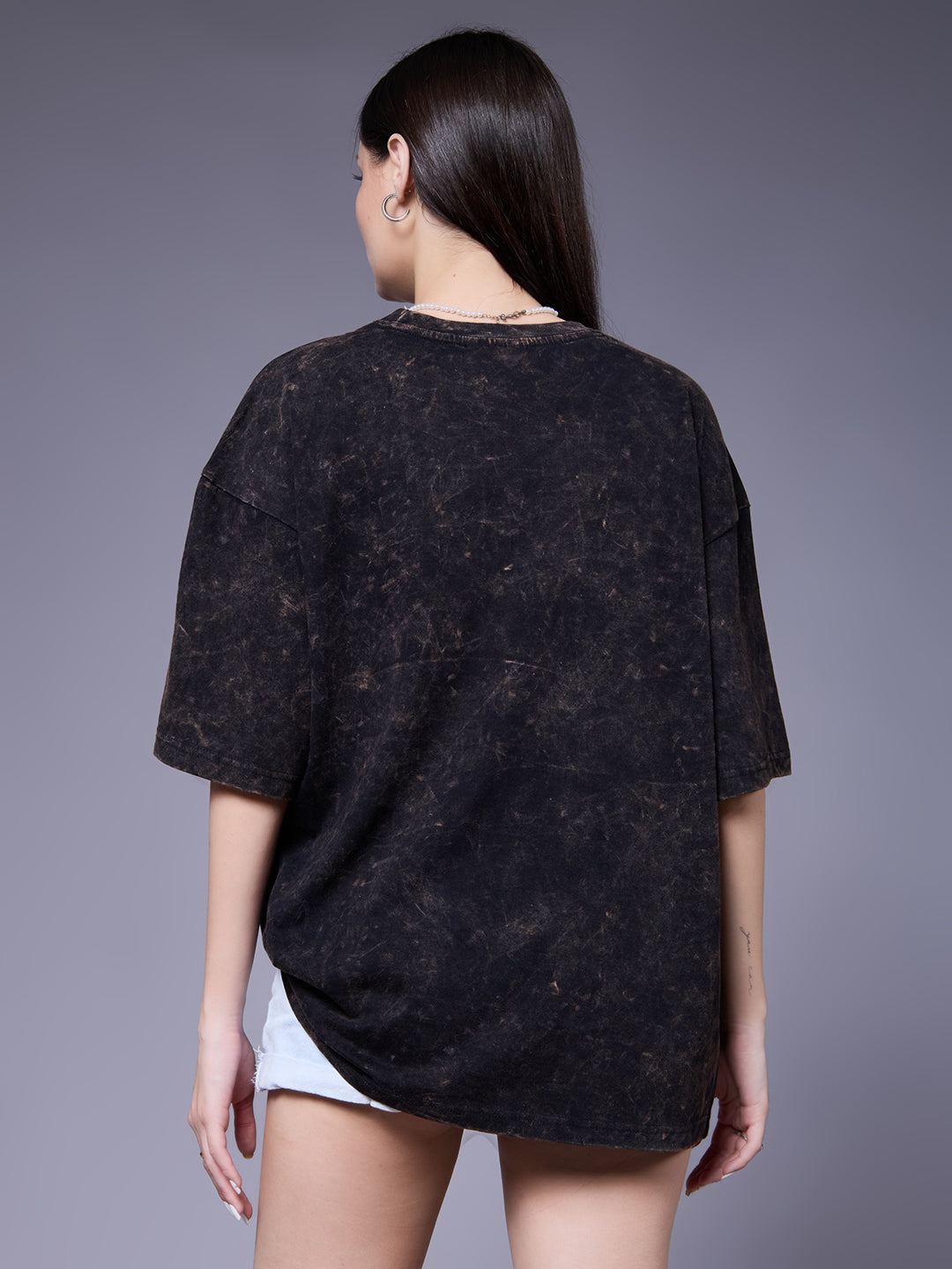 Women Retro Washed Oversized T-Shirt