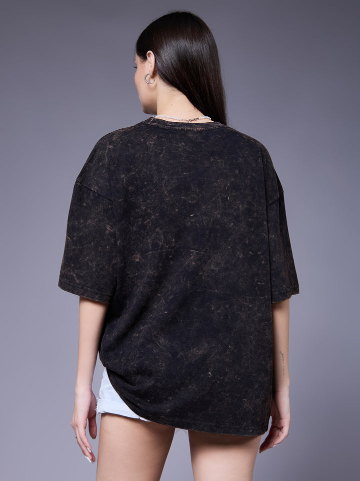 Women Retro Washed Oversized T-Shirt