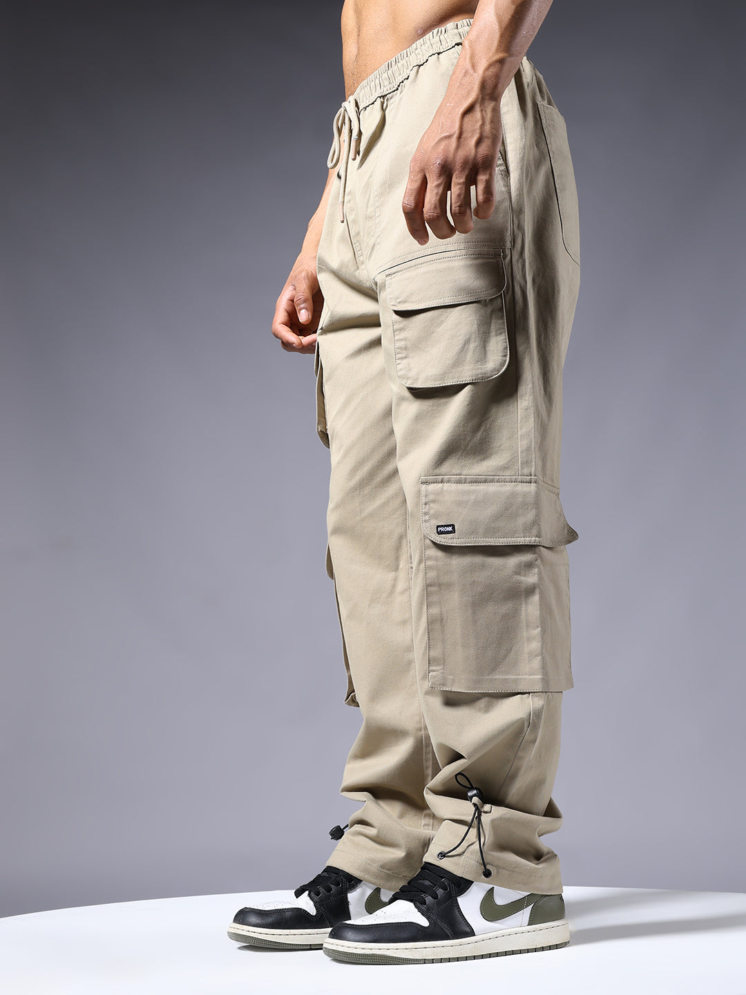 Men Utility Cargo - Khaki