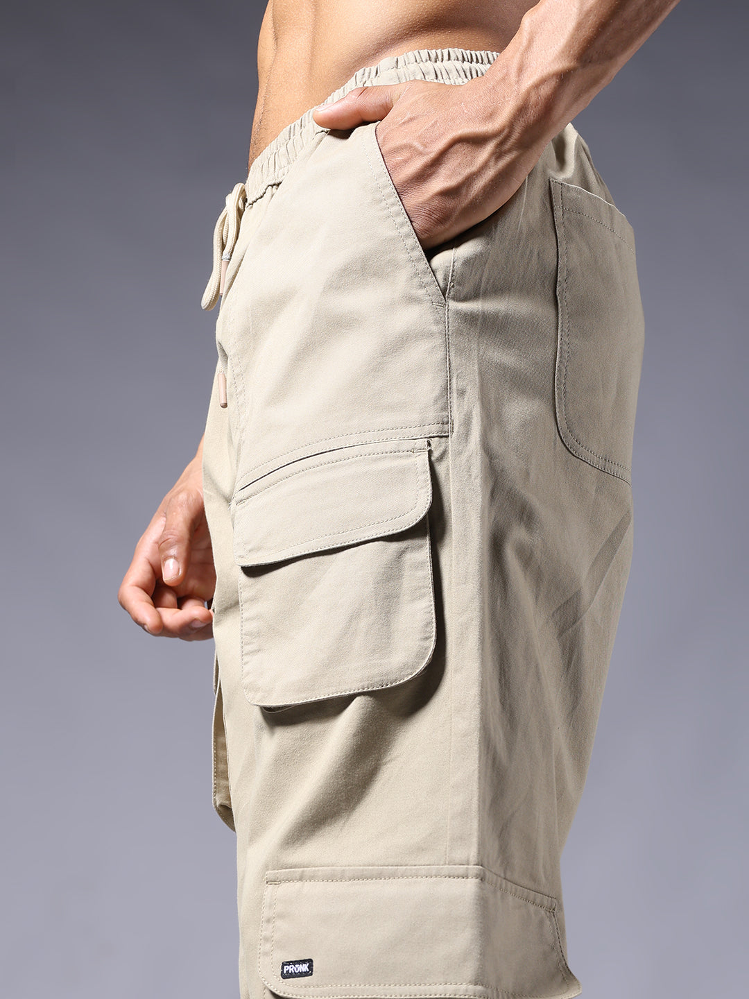 Men Utility Cargo - Khaki