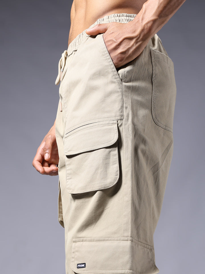 Men Utility Cargo - Khaki