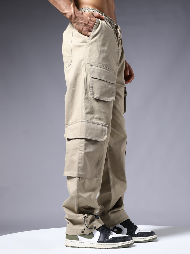 Men Utility Cargo - Khaki