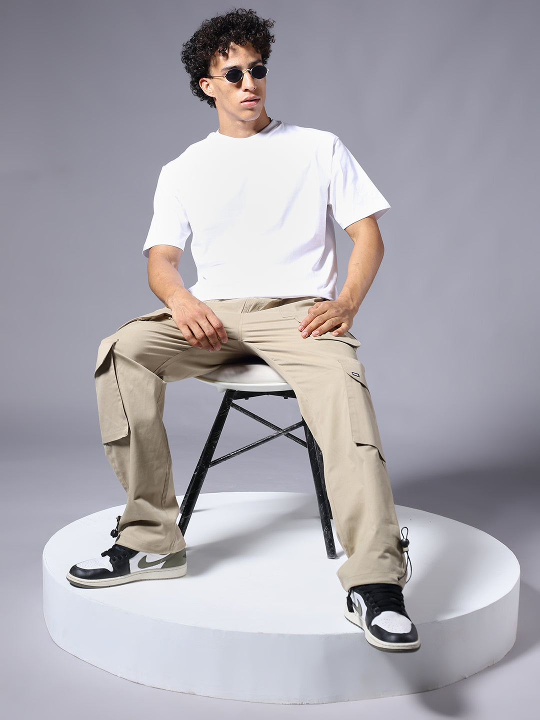 Men Utility Cargo - Khaki