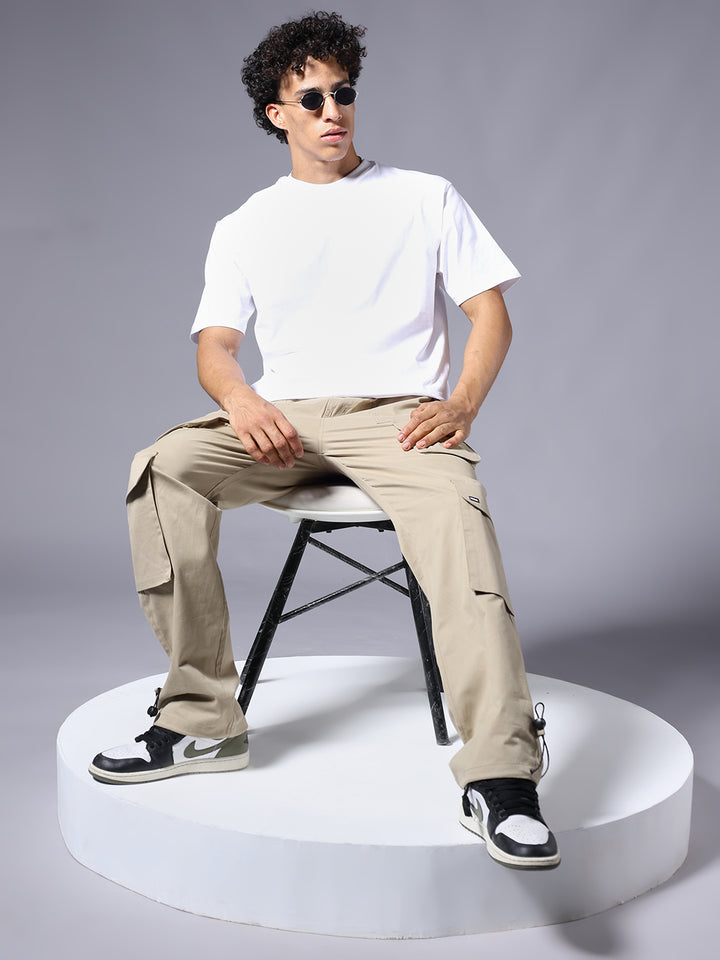 Men Utility Cargo - Khaki