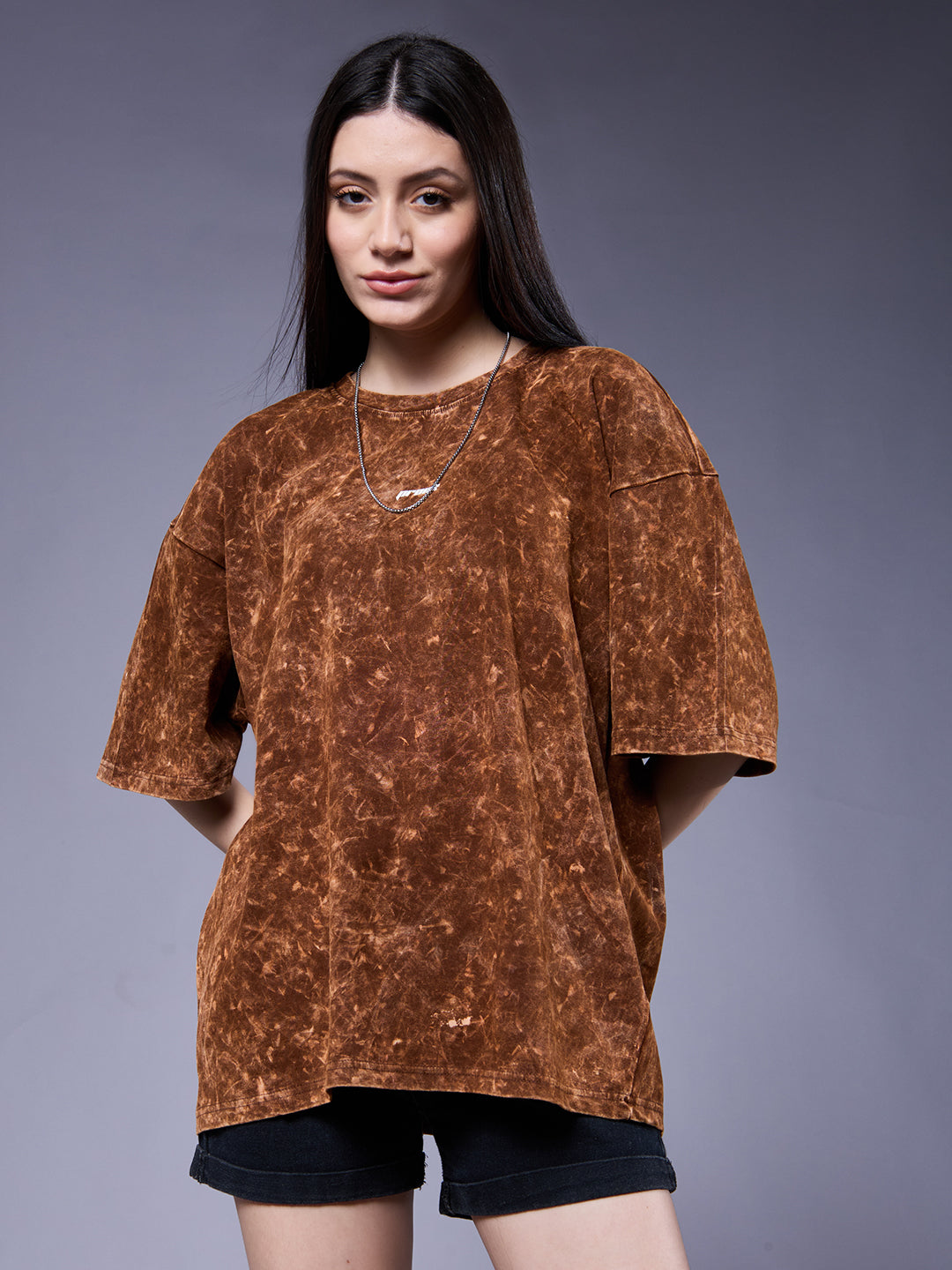 Women Retro Washed Oversized T-Shirt