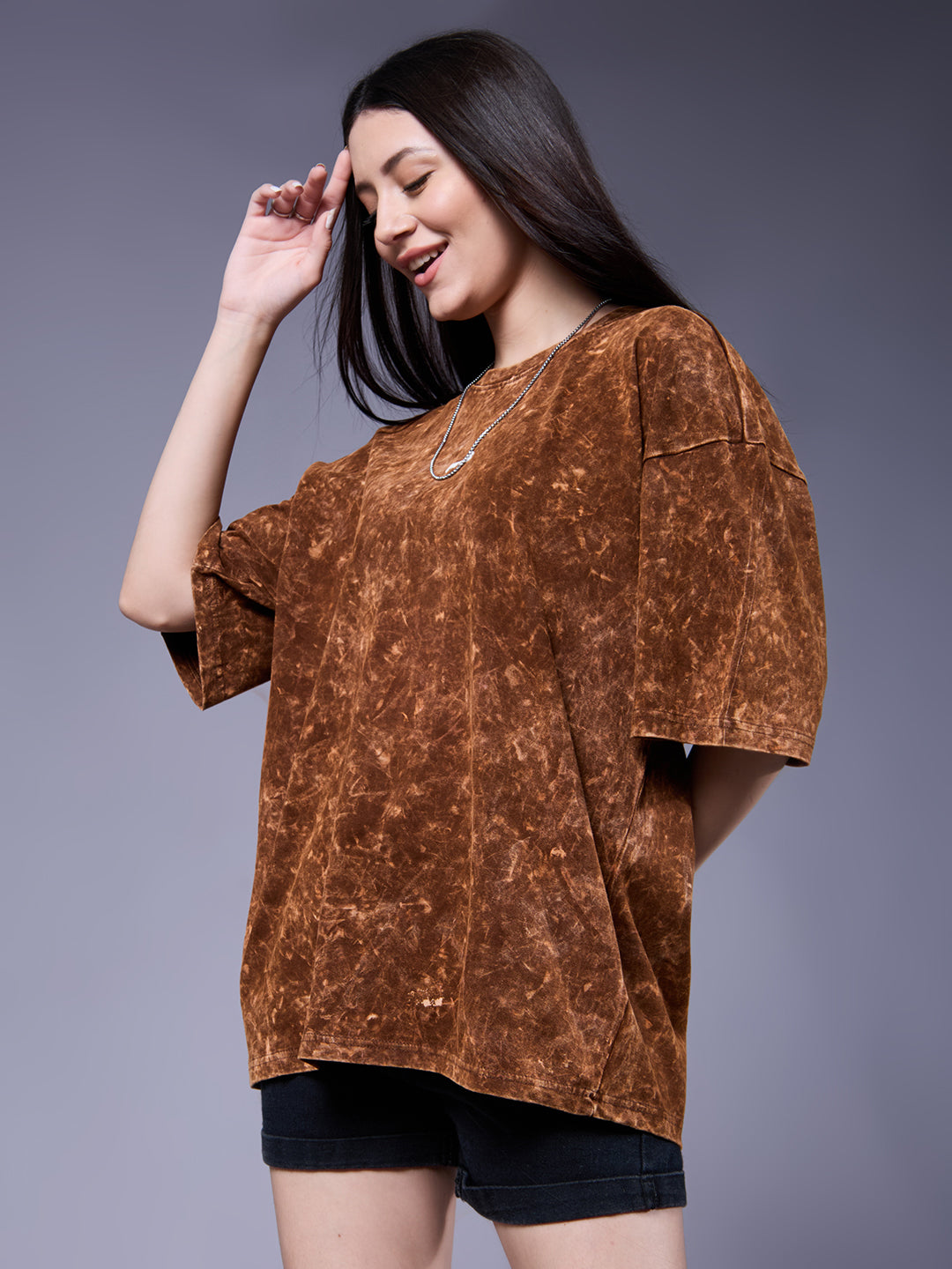 Women Retro Washed Oversized T-Shirt