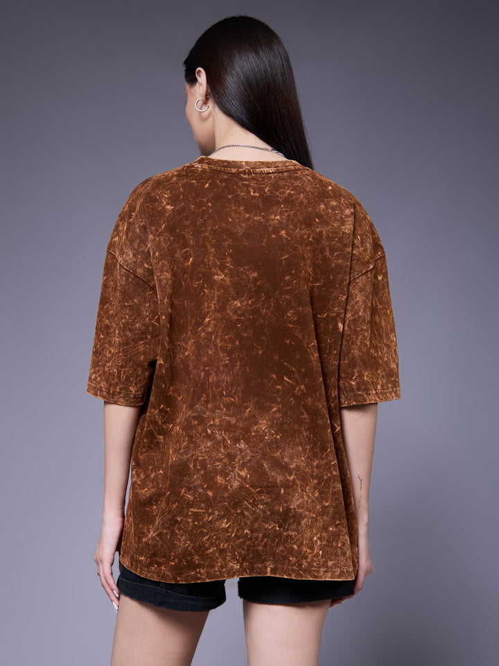 Women Retro Washed Oversized T-Shirt