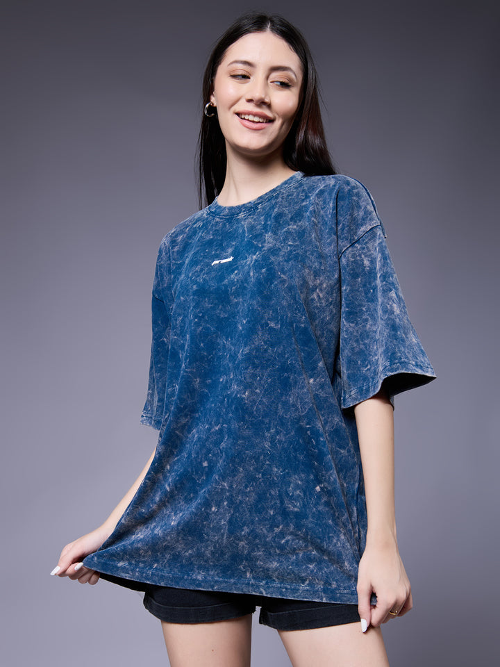 Women Retro Washed Oversized T-Shirt