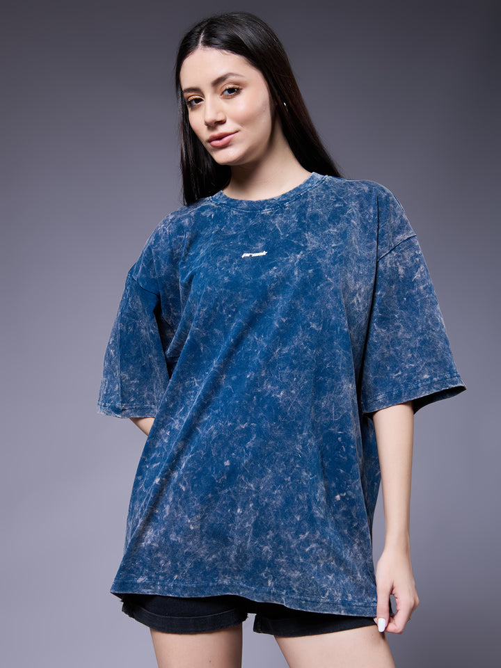 Women Retro Washed Oversized T-Shirt