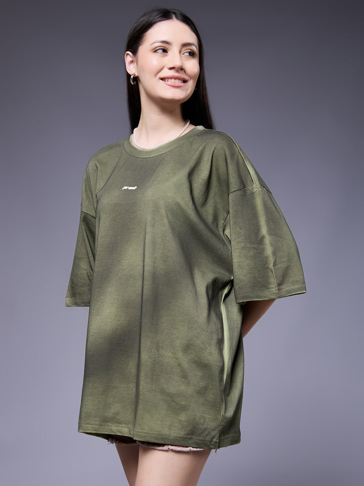 Women Retro Washed Oversized T-Shirt